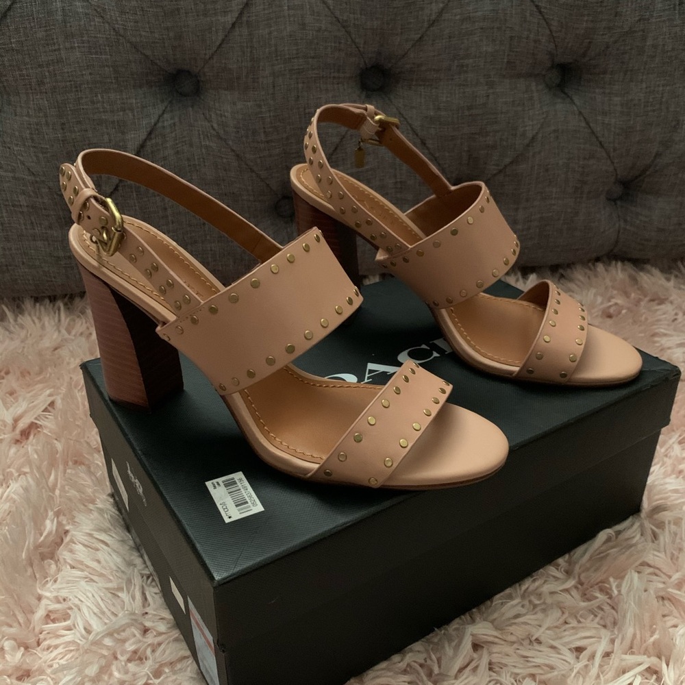 Coach size 9.5 heel sandals